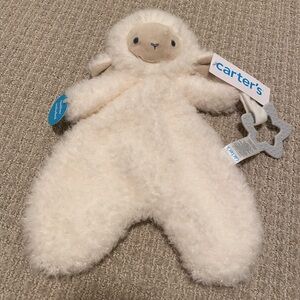 Carter's Cream Plush Lamb and teether